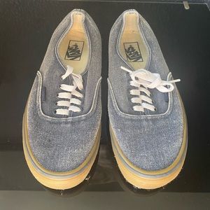 Denim type wash with gum ball soles!